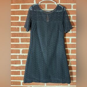 Lilly Pulitzer Collection Palm Beach Lani Black "Vintage Lace" Eyelet Dress. 6.